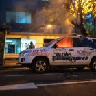 El hecho se registró afuera de la Unidad de Flagrancia en el centro - norte de la capital.