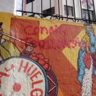 Un mural que representaba a los pueblos del Ecuador fue vandalizado.