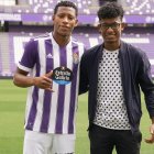 Gonzalo Plata junto a su hermano Bryan Jiménez, cuando llegó al Real Valladolid de España.