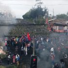La primera semana del paro hubo varias broncas en Cutuglagua.
