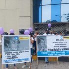 Familiares y amigos de Esmeralda Aguilar desarrollaron un plantón en los exteriores de Unidad Penal situada en la Albán Borja