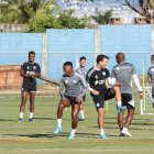 Emelec entrenó en el complejo deportivo de Cruzeiro, la mañna de este lunes 7 de julio.