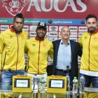 Los nuevos refuerzos del Aucas fueron presentados para la segunda etapa de LigaPro.