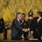 Guillermo Lasso junto a Pablo Arosemena, nuevo ministro de Economía.