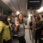 Miembros del consorcio seleccionado se dieron una ‘vueltita’ en uno de los trenes.