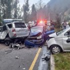 Hubo congestión vehicular durante dos horas mientras los equipos de socorro hacían su trabajo.