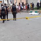 En la calzada quedó el cuerpo sin vida de Anthony, alias Pollo.