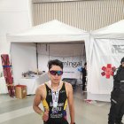 Andrés Barrionuevo obtuvo el quinto lugar en su primera participación en el Ironman 70.3. El ciclismo fue clave en su gran actuación.
