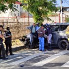 Gendarmes buscaron indicios en la escena del ataque.