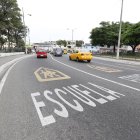 Por este lugar recorrieron las chicas junto a los motorizados.