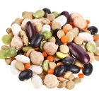 Los garbanzos, frijoles, entre otros granos contienen proteína de origen vegetal.