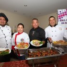 Los chefs Christian Santillán, Angie Mendieta, Leonardo Morán y Byron Potes mostraron sus delicias en Naranjal.