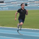 Tras un mes de entrenamiento como deportista federado por Guayas, Marcelo registra ya 21 segundos en los 100 m planos.