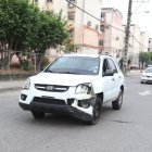 El vehículo fue trasladado sin grúa a una zona policial.