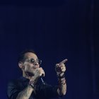 El músico y cantante puertorriqueño Marc Anthony durante una de sus presentaciones.