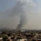 Según información de la Policía, el terrorista se inmoló en medio de las oraciones de la tarde.