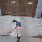 Estas dos fundas fueron encontrada junto a la puerta de la casa del comunicador social.