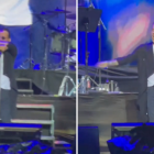 Viral. El artista puertorriqueño se mostró un poco molesto tras la acción.