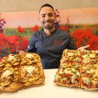 El chef Daniele creó una pizza con camarón y otra con papa inspirado en Ecuador.