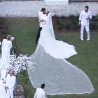 La pareja de artistas se dio el 'sí quiero', esta vez en una boda imponente celebrada en la finca que el actor posee en Georgia.