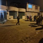 En la foto se observan los daños provocados a uno de los automotores.