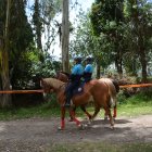 Agentes metropolitanos resguardan el parque desde el 25 de agosto.
