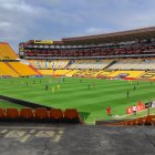 El gramado del estadio de Barcelona es considerado uno de los mejores del país.