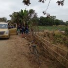 A varios metros de su  casa hallaron sin vida a la comerciante.