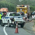 Al sitio acudieron ambulancias del Cuerpo de Bomberos de Guayaquil, para socorrer a los heridos.