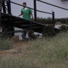 En medio de los arbustos del área posterior del hospital (cerca de los contenedores de basura) se escondió Tigretón.