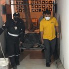 La víctima mortal fue trasladada hasta la morgue de la ciudad de Babahoyo.