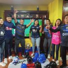 Los Leime y los Sánchez apoyando al Independiente del Valle. Ellos quieren repetir dos finales más en el 2022, la Copa Ecuador y si el equipo llegara a la final de LigaPro.