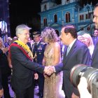 El saludo entre el  primer mandatario y el exalcade Jaime Nebot estuvo un tanto ‘friolento’.