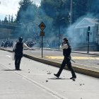 Durante las protestas se registraron enfrentamientos de estudiantes con la Policía.