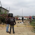 Policía Nacional llegó al lugar a recaudar indicios balísticos y a hacer el levantamiento del cadáver.