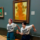 Foto del atentado al museo la National Gallery de Londres.