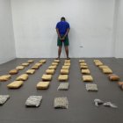 Kevin R., de 23 años, fue detenido con 40 kilos de una sustancia que podría ser marihuana.