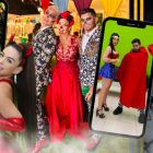 Talentos de la pantalla ecuatoriana se pusieron su mejor disfraz.