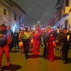 Los residentes marcharon por la seguridad en el Centro Histórico de Quito.