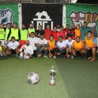 Los hinchas del Flamengo fueron bien recibidos por los integrantes de la Academia Amigos Club.