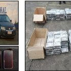 En el vehículo se hallaron 221 paquetes de droga.