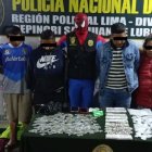 Los microtraficantes fueron hallados con 3.200 paquetes de pasta de cocaína.