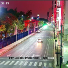 Antes del inicio del estado de excepción y toque de queda en la ciudad, la calle Malecón estaba cerrada con conos