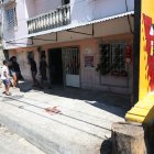 Teo Arreaga Cabrera estaba sentado en esta vereda cuando le dispararon.