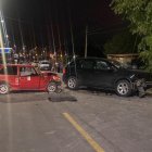 Imagen de como quedaron los vehículos implicados en el accidente.