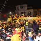 En el parque de El Arbolito se dieron cita miles de hinchas de Aucas, cerca de la medianoche, para saludar a los flamantes campeones.
