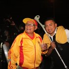 Gonzalo Correa, de 92 años, llegó a la gran final acompañado por sus vecinos.