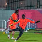 Los jugadores de la Tricolor no le dieron importancia a la noticia   y entrenaron con normalidad.