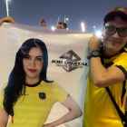 La esposa de Juan Carlos Bustillos no puede decir que no fue a Catar.