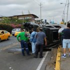 En este vehículo, al parecer, era conducido por Marco Angulo cuando se estrelló la mañana de este lunes 28 de noviembre en la vía a la Costa.